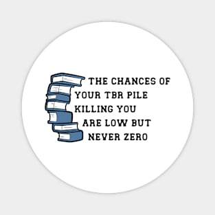 the chances of your tbr pile killing you are low... but never zero Magnet